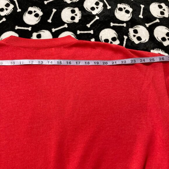 VINTAGE Red plus size monogrammed letter P sweatshirt ~ Paisley 2X XXL 3X top - Picture 10 of 12